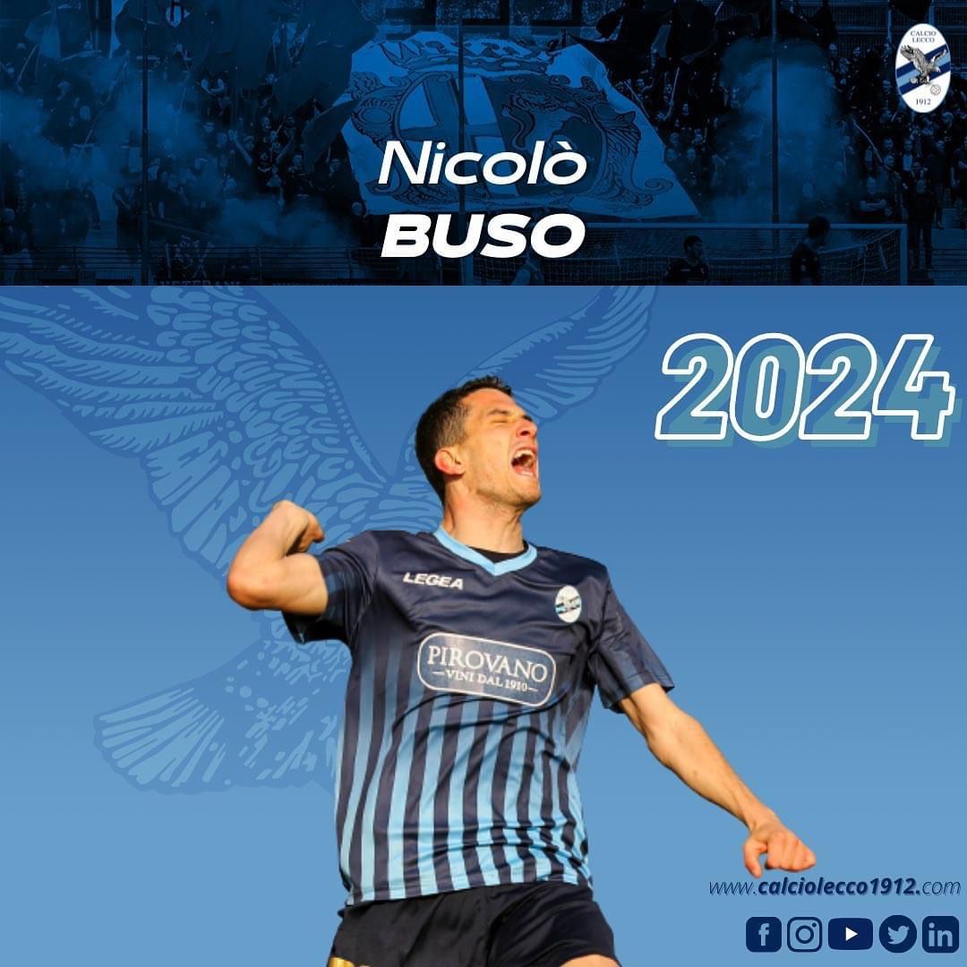 NICOLO' BUSO L'ex attaccante del Sestri Levante rinnova con il Lecco ...