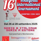 VOLLEY A Carcare dal 27 al 28 Settembre al via il 16° torneo internazionale di pallavolo femminile.