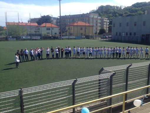 Festa grande dell'Albissola prima del match