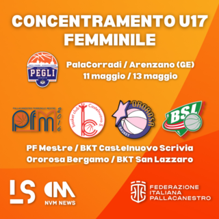 BASKET PEGLI ospiterà ad Arenzano uno dei concentramenti italiani U17 per le Finali Nazional