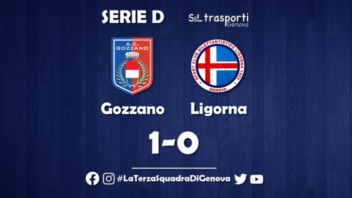 Prima sconfitta in Serie D per il Ligorna a Gozzano