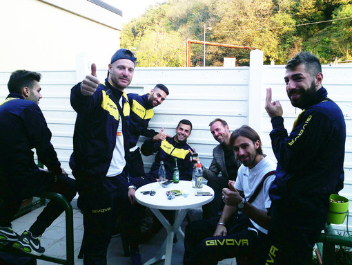 I ragazzi del Borzoli al termine del match di domenica pomeriggio