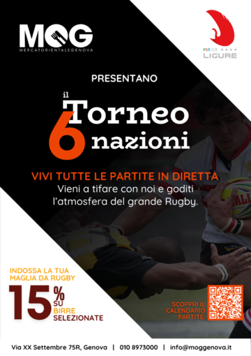 RUGBY Il Comitato e il MOG insieme per il 6 Nazioni RUGBY Il Comitato e il MOG insieme per il 6 Nazioni