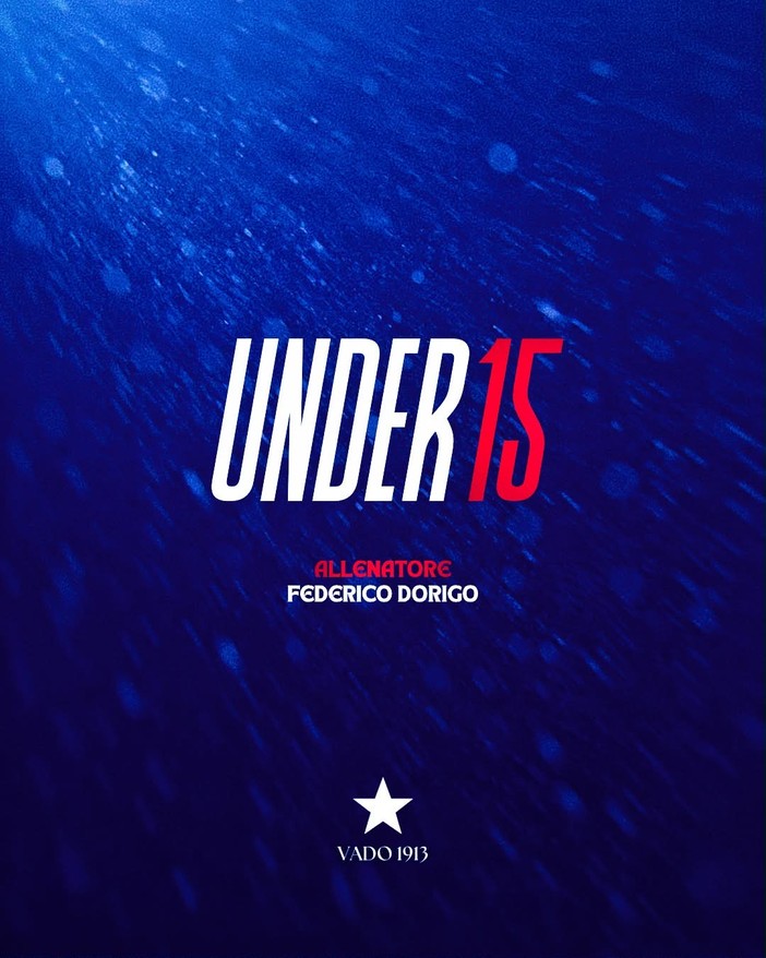 VADO La Under 15 sarà allenata da Dorigo VADO La Under 15 sarà allenata da Dorigo