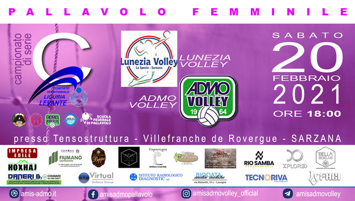 AMIS-ADMO VOLLEY - quinta giornata - arriva il CUS GENOVA !!!