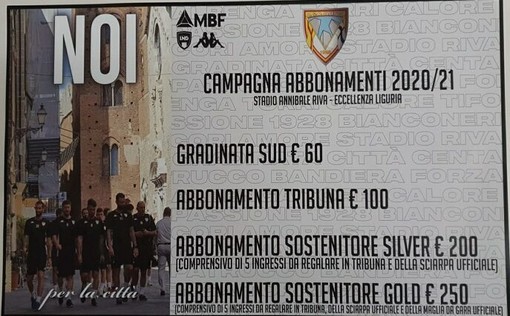 ALBENGA  Lo stadio “Riva” riapre al pubblico: al via la campagna abbonamenti “Noi per la città”