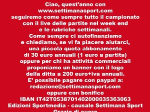 SOSTENIAMO SETTIMANA SPORT
