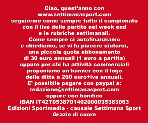 SOSTENIAMO SETTIMANA SPORT