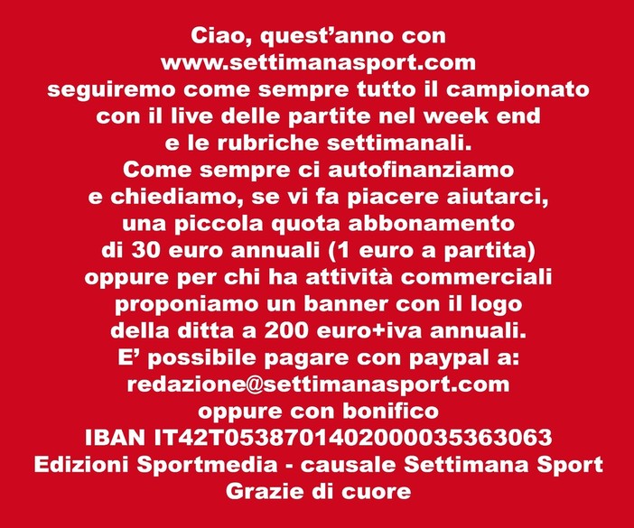 SOSTENIAMO SETTIMANA SPORT