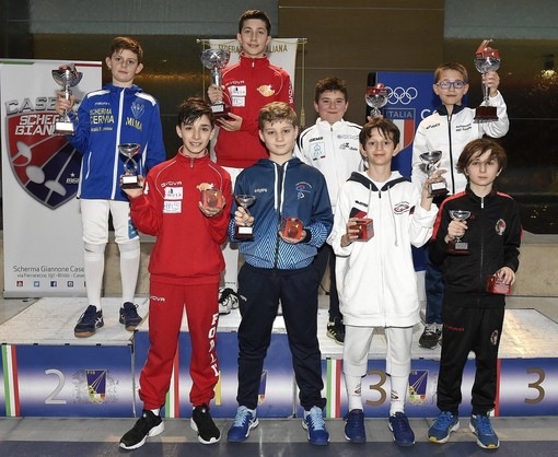 Scherma -  Enea Bruzzone terzo nel Torneo Nazionale Under 14 di Caserta