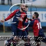 Simone esulta dopo un gol con la maglia del Sestri Levante