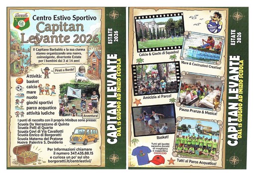 CAPITAN LEVANTE Il centro estivo del Borgoratti