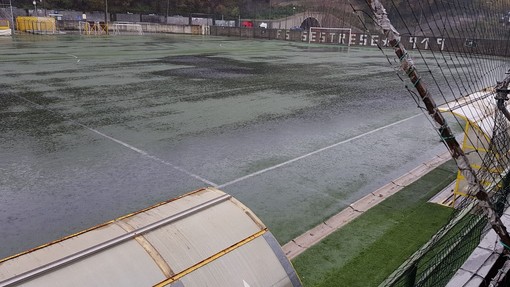 VIDEO Borzoli-Cogoleto sospesa al 45' per pioggia: le immagini e i commenti