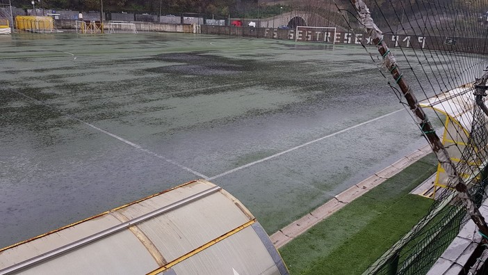 VIDEO Borzoli-Cogoleto sospesa al 45' per pioggia: le immagini e i commenti