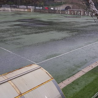 VIDEO Borzoli-Cogoleto sospesa al 45' per pioggia: le immagini e i commenti