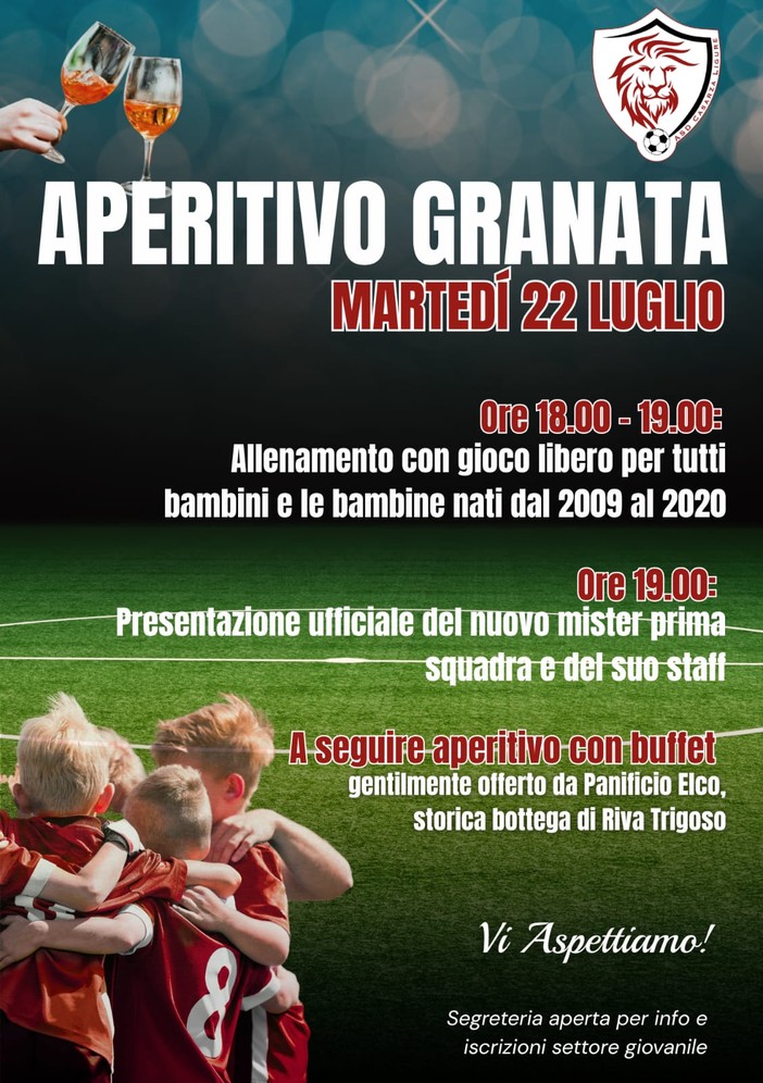 CASARZA Aperitivo granata il 22 luglio!