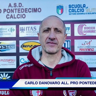 Pro Pontedecimo-Savona: 3-2, mister Carlo Danovaro a fine partita: &quot;Una grandissima gara, un plauso ai ragazzi per lo spirito e l'impegno profusi...&quot; (VIDEO)