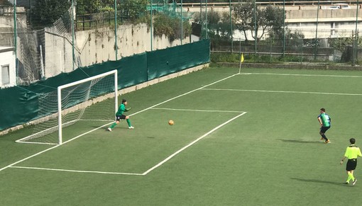 Bottero trasforma il rigore dell'1-1 (foto AC)