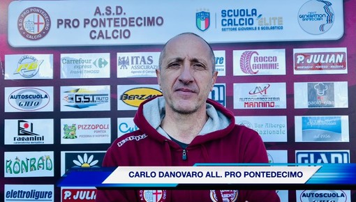 Pro Pontedecimo-Savona: 3-2, mister Carlo Danovaro a fine partita: &quot;Una grandissima gara, un plauso ai ragazzi per lo spirito e l'impegno profusi...&quot; (VIDEO)