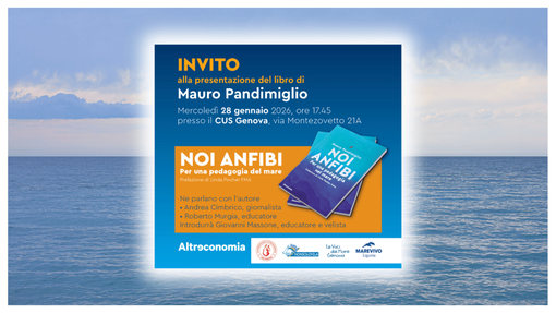 Il CUS Genova ospita la presentazione del libro "Noi anfibi" di Mauro Pandimiglio