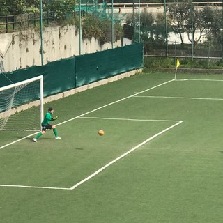 Bottero trasforma il rigore dell'1-1 (foto AC)