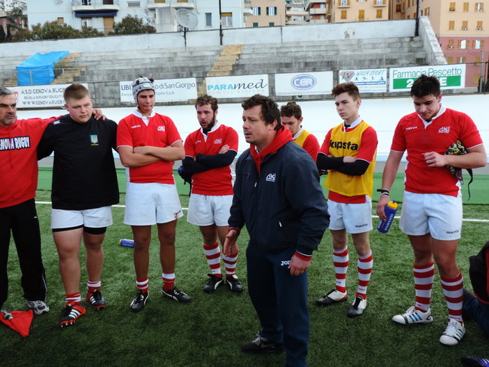 Francesco Bernardini l'anno scorso trainer Under 18 del CUS Genova, ora head coach di Stefano Bordon con la prima squadra
