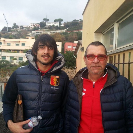 Vittorio in una foto con Perin Vittorio in una foto con Perin