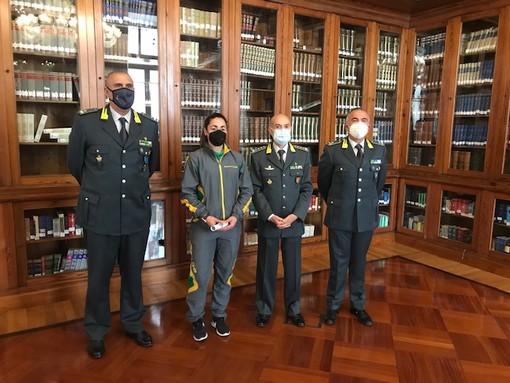 SCI Sofia Goggia premiata dalla Guardia di Finanza per i suoi successi