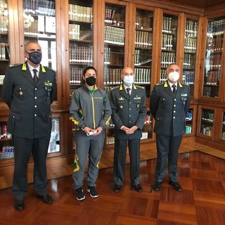 SCI Sofia Goggia premiata dalla Guardia di Finanza per i suoi successi