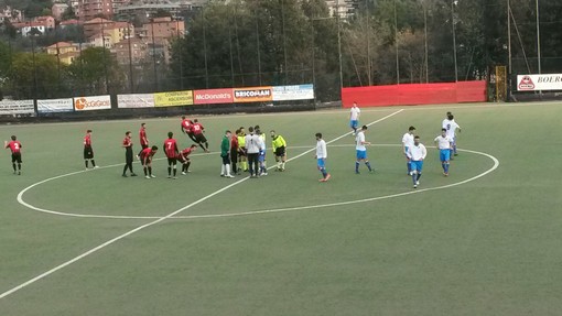 Squadre in campo in Molassana-Tarros
