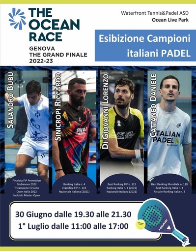 TENNIS &amp; PADEL protagonisti all’Ocean Live Park di Genova