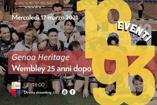 Domani la Fondazione celebrerà sui social del trionfo a Wembley del Genoa di 25 anni fa