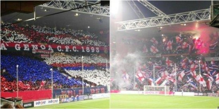 Genova, piazza di passione e tifo