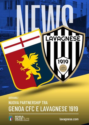 IL GENOA SCEGLIE LA LAVAGNESE COME SOCIETÀ PARTNER PER IL SETTORE GIOVANILE