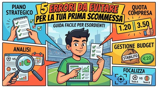 I 5 errori più comuni di chi scommette per la prima volta (e come evitarli) I 5 errori più comuni di chi scommette per la prima volta (e come evitarli)