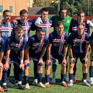 Genova Calcio oggi in campo con la nuova terza divisa, total BLU