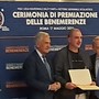 Enrico Garrè premiato dal presidente della Figc Gravina