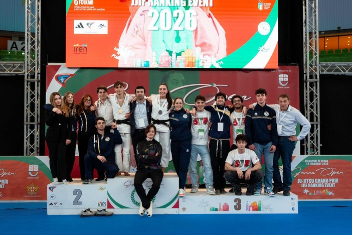 GENOA OPEN GRAND PRIX JU JITSU 2026 Trionfo azzurro nel medagliere