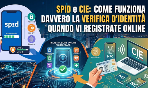SPID e CIE: come funziona davvero la verifica d'identità quando vi registrate online SPID e CIE: come funziona davvero la verifica d'identità quando vi registrate online