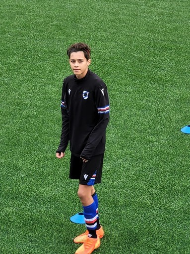 SANREMESE Simone Loffredo (leva 2010) in prova alla Sampdoria