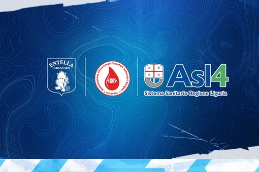 ENTELLA, ACDVS-Fidas Chiavari e ASL 4 insieme per promuovere le donazioni di sangue con un biglietto omaggio per i donatori