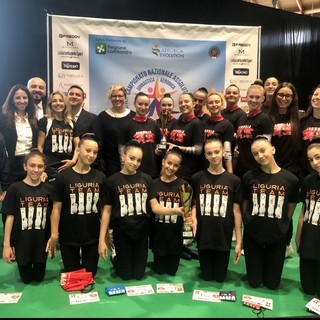 GINNASTICA Liguria bronzo nell'aerodance  e al Trofeo delle Regioni