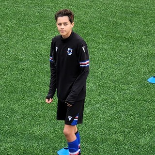 SANREMESE Simone Loffredo (leva 2010) in prova alla Sampdoria