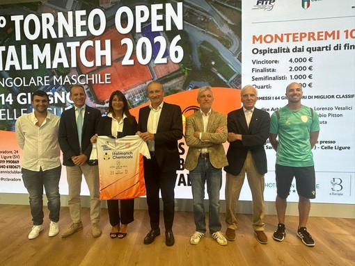 TENNIS Presentata la terza edizione del Torneo Open Celle Ligure Italmatch TENNIS Presentata la terza edizione del Torneo Open Celle Ligure Italmatch