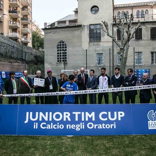 La Junior Tim Cup inaugura il campo dell'Amicizia Lagaccio a Genova
