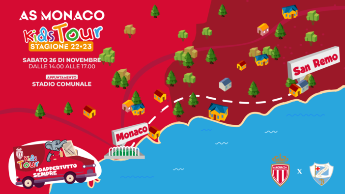 CALCIO GIOVANILE Oggi allo Stadio Comunale di Sanremo arriva l'As Monaco Kids Tour