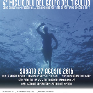 Miglio Blu del Golfo del Tigullio, sabato 27 agosto la quarta edizione