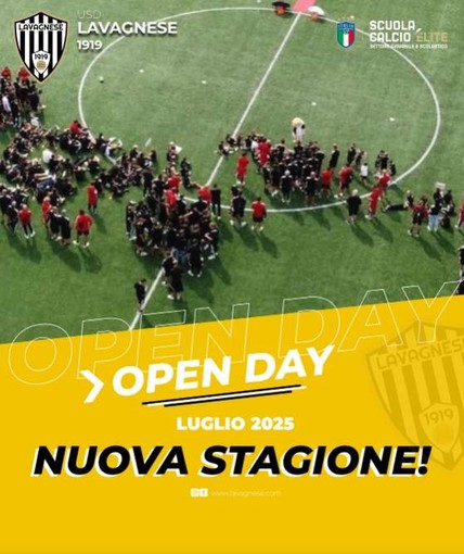 OPEN DAY LAVAGNESE La stagione comincia a Luglio!