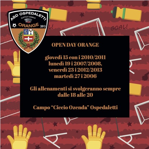 OSPEDALETTI Al via gli Open Day Orange