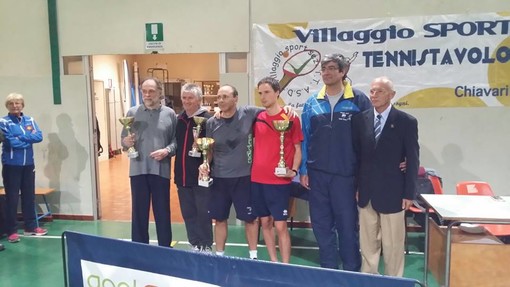 Tennistavolo, 118 partecipanti al Golden di Chiavari: i vincitori